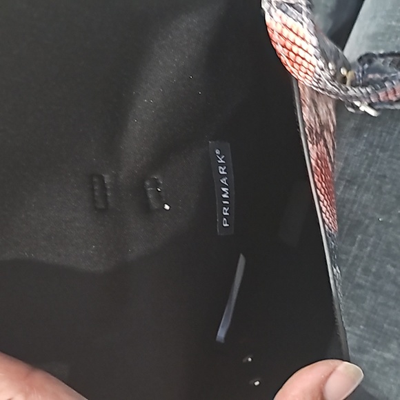 PRIMARK PYTHON colorful print small bag, with golden handle and straps - Picture 5 of 5